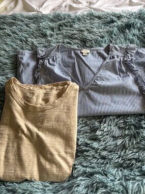Two J Crew Summer Tops